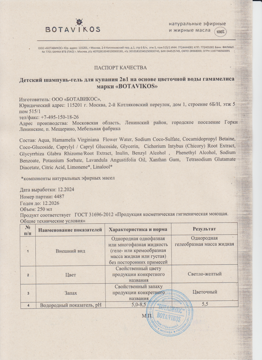 Паспорт №122024